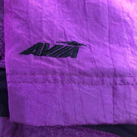 VINTAGE AVIA Windbreaker Jacket Women's Oversized Small Purple Long Lightweight - Picture 7 of 11